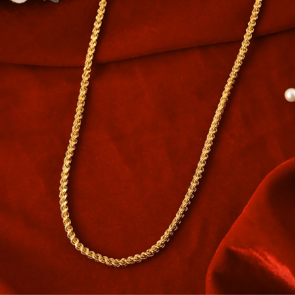 24 Inches One Gram Gold Plated Muruku Thali Saradu Chain 801